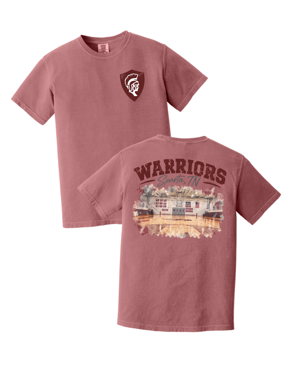 -Warriors Basketball Court- Comfort Colors