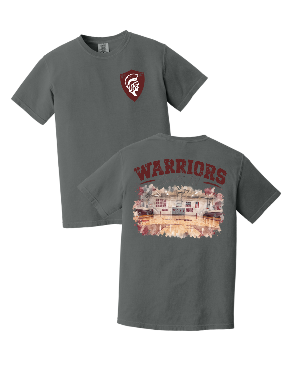 -Warriors Basketball Court- Comfort Colors