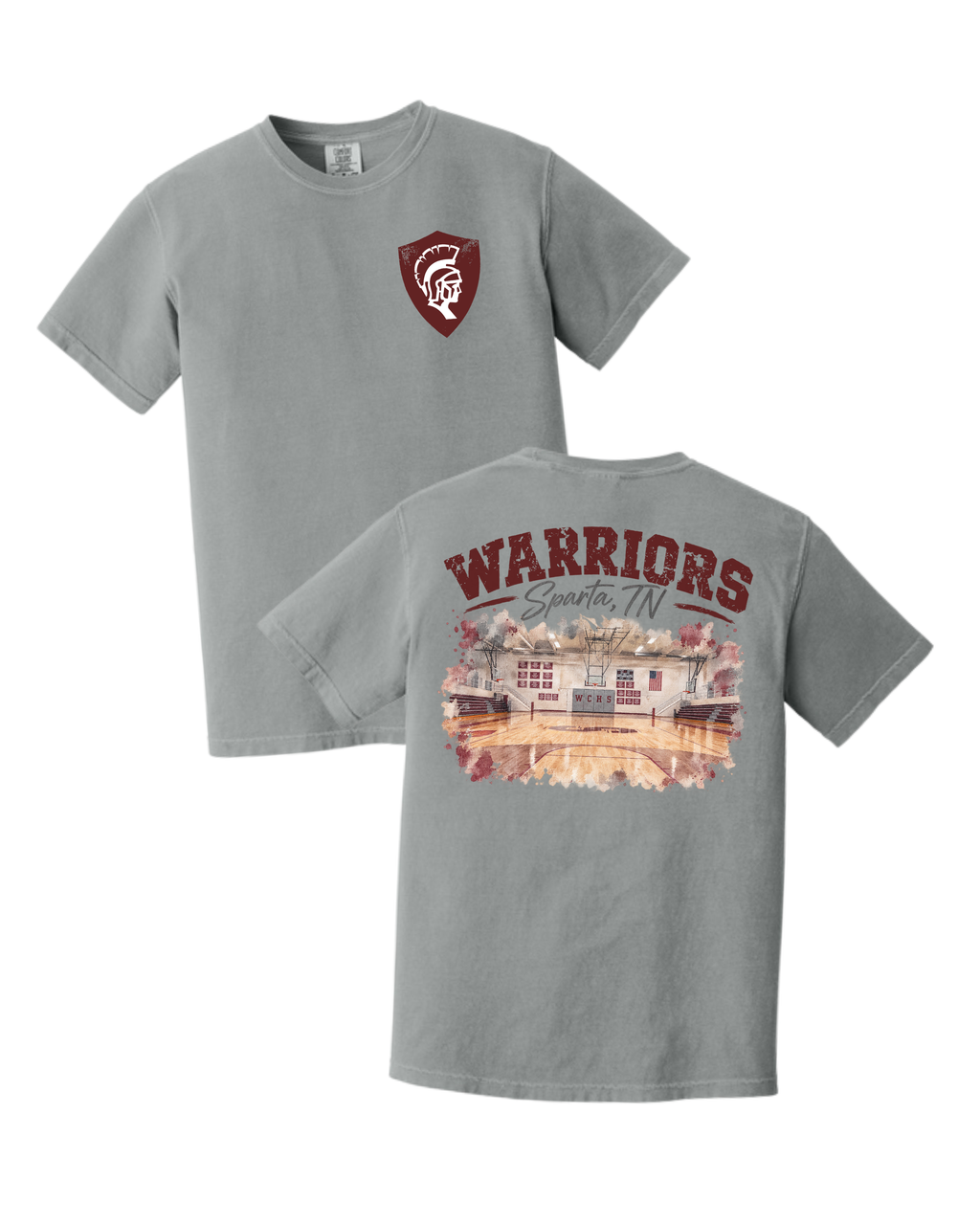 -Warriors Basketball Court- Comfort Colors