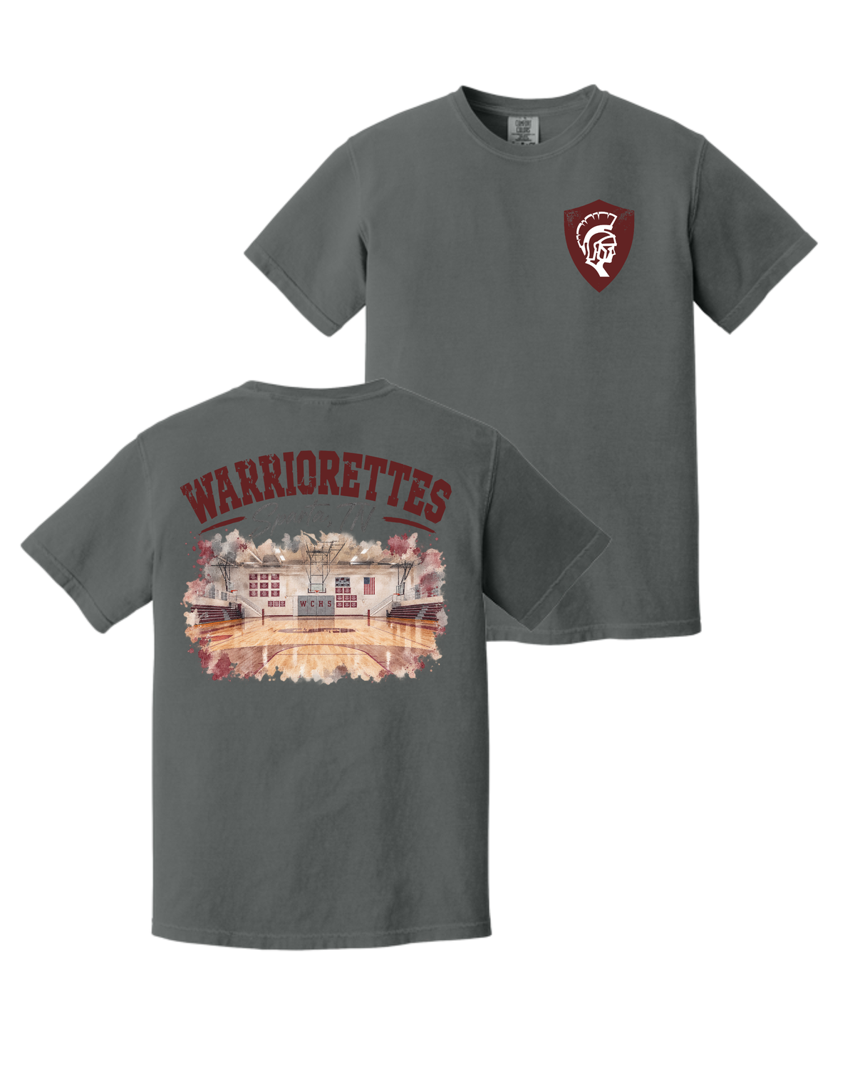 -Warriorettes Basketball Court- Comfort Colors